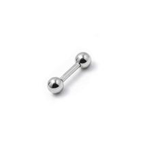 Piercing Reto Microbell 1.2mm em Aço Cirúrgico