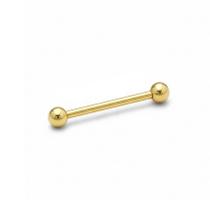 Piercing Reto Microbell 1.2mm em Aço Cirúrgico PVD Dourado Piercing Reto Microbell 1.2mm em Aço Cirúrgico PVD Dourado