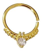 Piercing Septo Bolinha Zirconia Ouro 18k Piercing Septo Bolinha Zirconia Ouro 18k