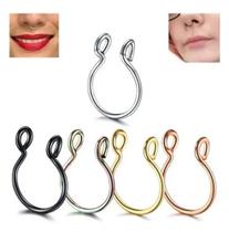 Piercing Septo Nariz Aço Cirúrgico Argola Prateado Dourado