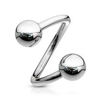 Piercing Spiral Twister 1.2mm em Aço Inoxidável Piercing Spiral Twister 1.2mm em Aço Inoxidável