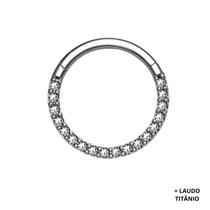 Piercing Titanio Argola Cravejada Mamilo Orelha Piercing Titanio Argola Cravejada Mamilo Orelha