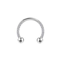 Piercing Titânio Ferradura Zircônia Cravejada 1.2*10mm Piercing Titânio Ferradura Zircônia Cravejada 1.2*10mm