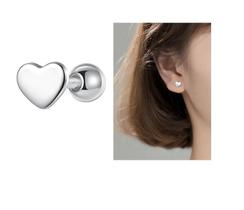 Piercing Tragus Cartilagem Aço 316L Coração