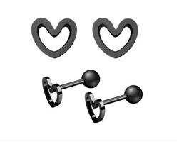 Piercing Tragus Cartilagem Aço 316L Coração Vado