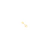 Piercing Tragus em Ouro 18k Ponto de Luz 2,5MM - AU12797