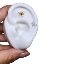 Piercing Trágus Helix Cartilagem Libélula Prata 925 Legítima