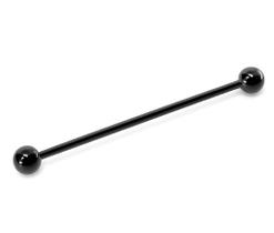 Piercing Transversal Aço Cirúrgico Black 37mm bolinha 4mm