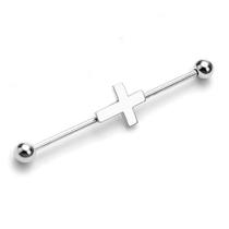 Piercing Transversal Aço Cirúrgico Cruz