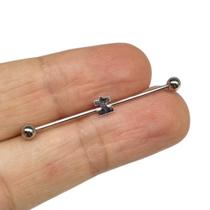 Piercing Transversal Quebra Cabeça Aço Cirurgico