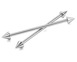 Piercing Transversal Spike Aço Cirúrgico