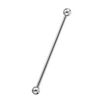 Piercing Transversal Titânio G23 40mm Hipoalergico Prata