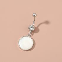 Piercing umbigo aço cirurgico com pingente de madreperola Piercing umbigo aço cirurgico com pingente de madreperola