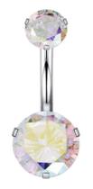 Piercing Umbigo Aço Cirúrgico Pedra Zircônia Boreal Furta Cor Piercing Umbigo Aço Cirúrgico Pedra Zircônia Boreal Furta Cor