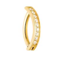 Piercing Umbigo Argola em Titânio com Zircônias Cravejadas Piercing Umbigo Argola em Titânio com Zircônias Cravejadas