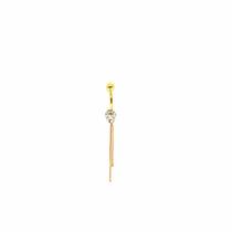 Piercing Umbigo Ponto de Luz Brilhante de Zircônia Franjinhas 25786 K090 Piercing Umbigo Ponto de Luz Brilhante de Zircônia Franjinhas 25786 K090