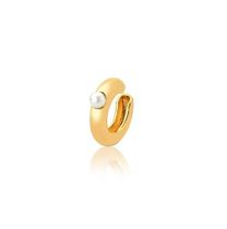 Piercing Unitário Liso com Pérola Banhado a Ouro - Joia Elegante Piercing Unitário Liso com Pérola Banhado a Ouro - Joia Elegante