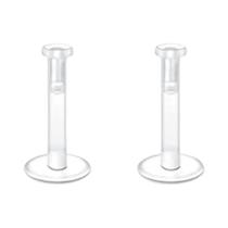 Piercings De Plástico Industrial Bioflex Transparente Para Nariz, Umbigo, Septo, Sobrancelha, Lábio Piercings De Plástico Industrial Bioflex Transparente Para Nariz, Umbigo, Septo, Sobrancelha, Lábio