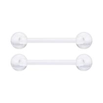 Piercings De Plástico Industrial Bioflex Transparente Para Nariz, Umbigo, Septo, Sobrancelha, Lábio Piercings De Plástico Industrial Bioflex Transparente Para Nariz, Umbigo, Septo, Sobrancelha, Lábio