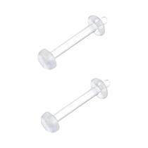 Piercings De Plástico Industrial Bioflex Transparente Para Nariz, Umbigo, Septo, Sobrancelha, Lábio Piercings De Plástico Industrial Bioflex Transparente Para Nariz, Umbigo, Septo, Sobrancelha, Lábio