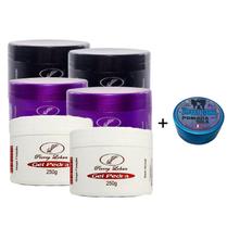 Pierry Lohan 2 Gel Cera 2 Gel Cola 2 Gel Pedra 250G + Brindc