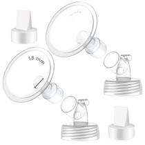 Piezas para extractor de leche Maymom, aletas de cuello ancho de 18 mm, paquete de 2 Piezas para extractor de leche Maymom, aletas de cuello ancho de 18 mm, paquete de 2
