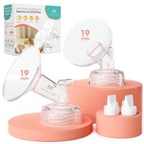 Piezas para Extractor de Leche MilkFlow con Brida de 19 mm y Válvula Antirretorno - Paquete de 2
