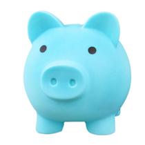 Piggy Bank Blue Pig para crianças Coin Money Box Money Bank Savi Piggy Bank Blue Pig para crianças Coin Money Box Money Bank Savi