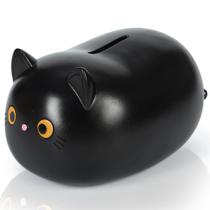 Piggy Bank H&W Black Cat Plastic inquebrável para meninas Piggy Bank H&W Black Cat Plastic inquebrável para meninas