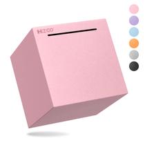 Piggy Bank hizgo Pink em aço inoxidável para adultos/crianças de 12 cm Piggy Bank hizgo Pink em aço inoxidável para adultos/crianças de 12 cm