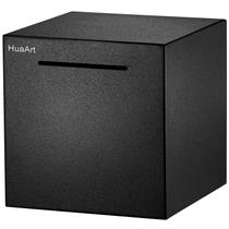 Piggy Bank HuaArt, cofre em aço inoxidável para adultos, 20 cm, preto