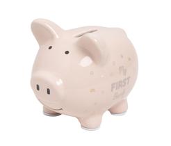 Piggy Bank Kate & Milo Mini Ceramic My First Bank Pink