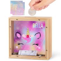 Piggy Bank MHJY Wooden Money Coin Bank Dinosaur Unicorn Kids Piggy Bank MHJY Wooden Money Coin Bank Dinosaur Unicorn Kids