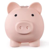 Piggy Bank PJDRLLC de plástico grande e inquebrável para crianças