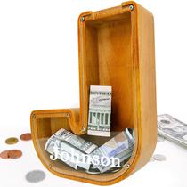 Piggy Bank Sulevalt Custom 30 cm de madeira extra grande com nome