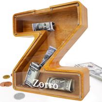 Piggy Bank Sulevalt Custom 30 cm de madeira extra grande para crianças