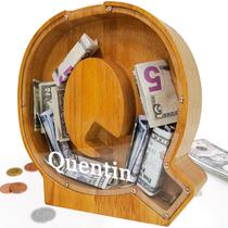 Piggy Bank Sulevalt Custom 30 cm de madeira extra grande para crianças