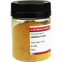 Pigmento Artístico Cromacolor 50g 109 Amarelo Ocre