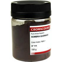 Pigmento Artistico Puro Cromacolor 114 Sombra Queimada 100g Pigmento Artistico Puro Cromacolor 114 Sombra Queimada 100g