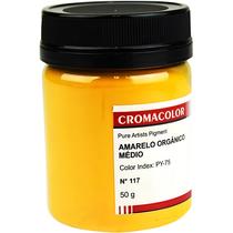 Pigmento Artistico Puro Cromacolor 117 Amarelo Organico Médio 50g