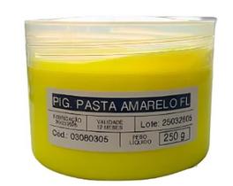 Pigmento em pasta amarelo fluor 250 gramas Pigmento em pasta amarelo fluor 250 gramas