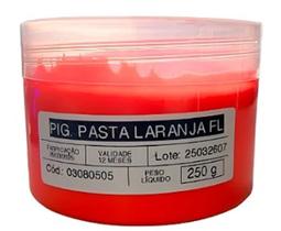 Pigmento em pasta laranja fluor 250g Pigmento em pasta laranja fluor 250g