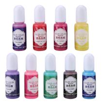 Pigmento Líquido para Resina, Juego de 9 Colores, 10g para Arte DIY