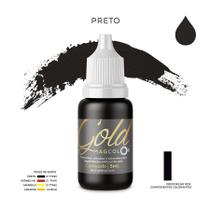 Pigmento Preto Magcolor Gold 5ml - Micropigmentação e Tebori