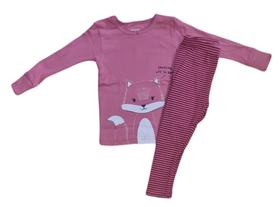 Pijama 18 meses carters raposa rosa menina - baby