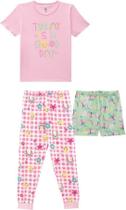 Pijama 3 peças em algodão malwee