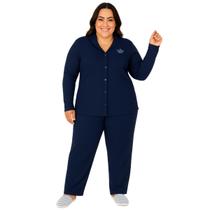 Pijama Aberto Canelado Plus Size Inverno Victory