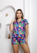 Pijama Adulto Americano Curto Divertidamente Sticht Festa do Pijama Pijama Adulto Americano Curto Divertidamente Sticht Festa do Pijama