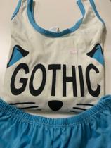 Pijama Adulto de Malha Camiseta M Pijama Adulto de Malha Camiseta M