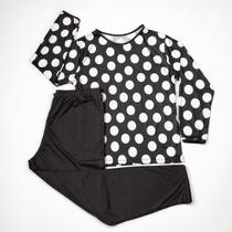 Pijama Adulto Feminino Inverno Suede Manga Longa Blusa Poá Calça Lisa P ao GG Pijama Adulto Feminino Inverno Suede Manga Longa Blusa Poá Calça Lisa P ao GG